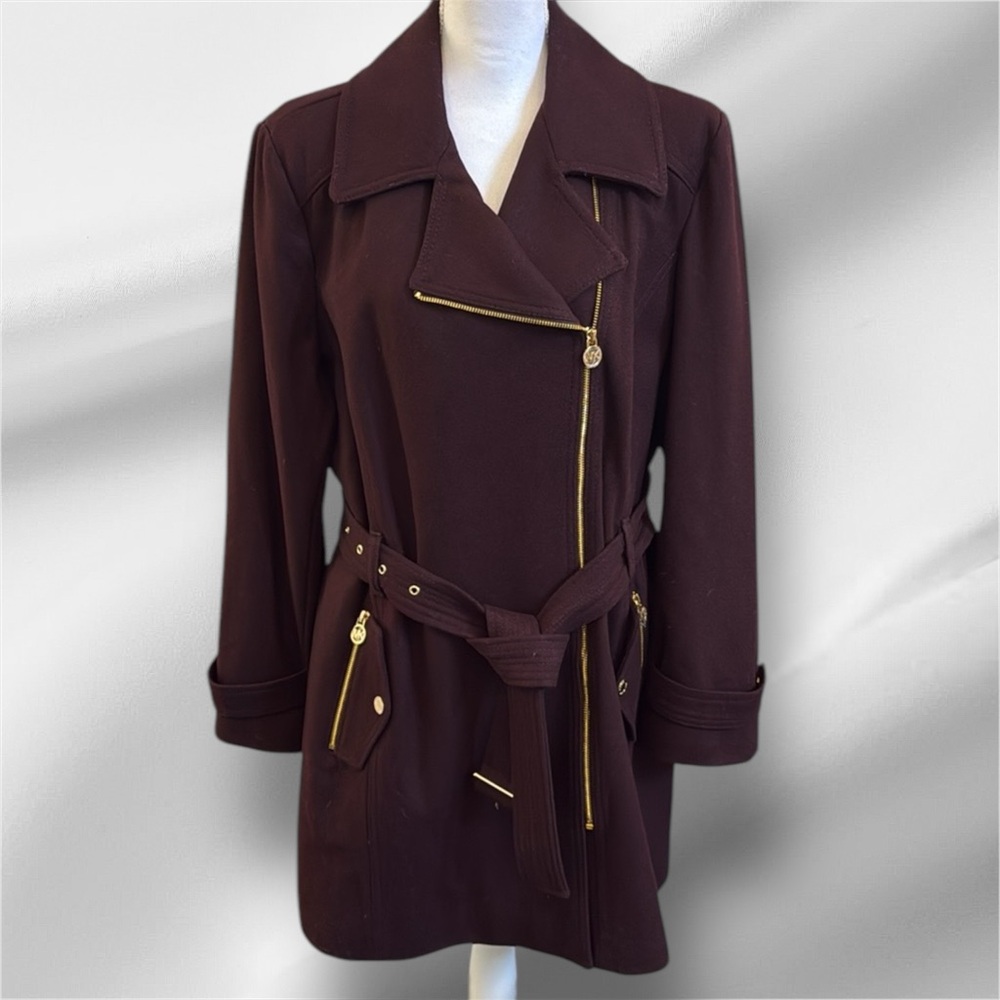 Michael Michael Kors Wool Blend Belted Coat